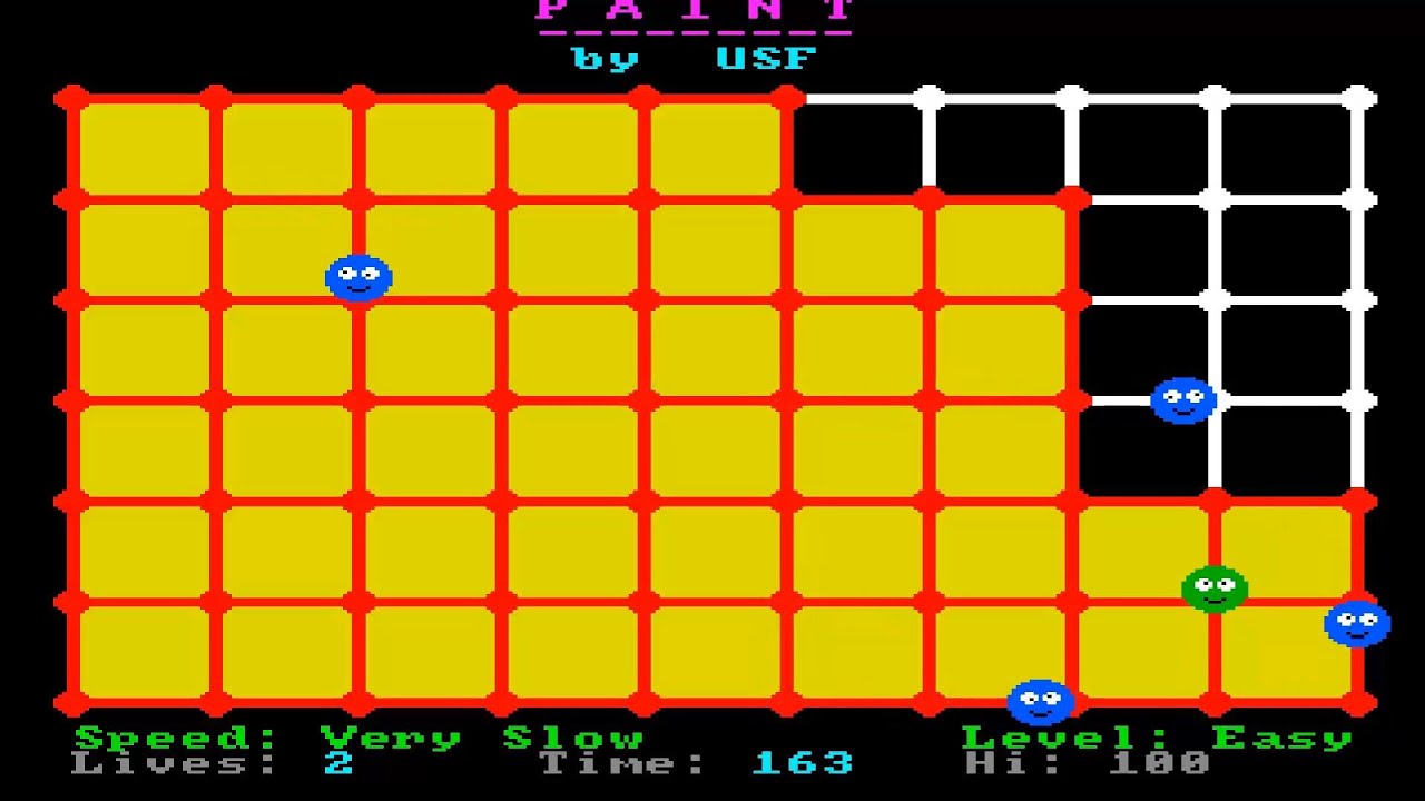 AMIGA GAME PAINT USF Uwe Hδrtel 1995 UWE HOERTEL v1.0 AMIDAR TYPE Aminet CD Games GTISchatztruhe2000