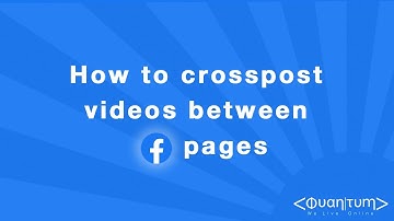 How to crosspost videos on Facebook