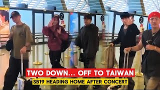 SB19 Offboarding Taiwan after a Successful Concert!