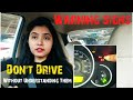 Car dashboard warning lights warning indicators meaning  explanation driving lessonssatyam vlogs