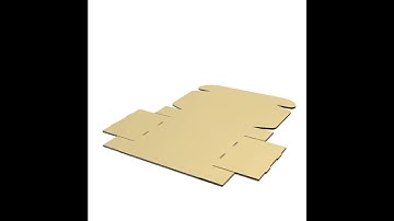 How to fold one flat shipping box?