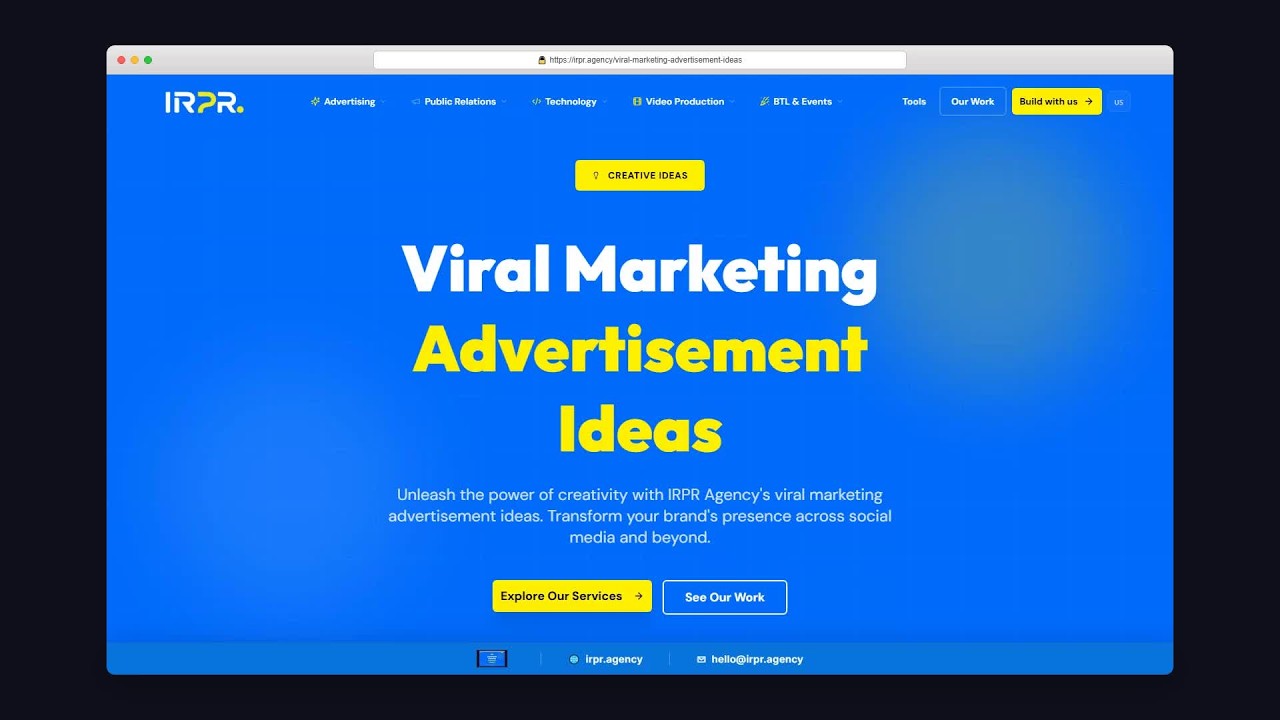 Viral Marketing Advertisement Ideas | IRPR.AGENCY