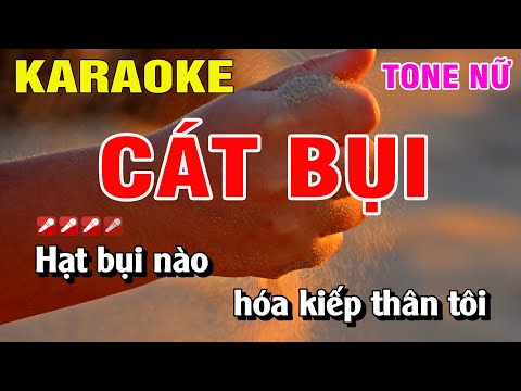 Karaoke Cát Bụi Tone Nữ Nhạc Sống Dễ Hát | Nguyễn Linh mới 2023