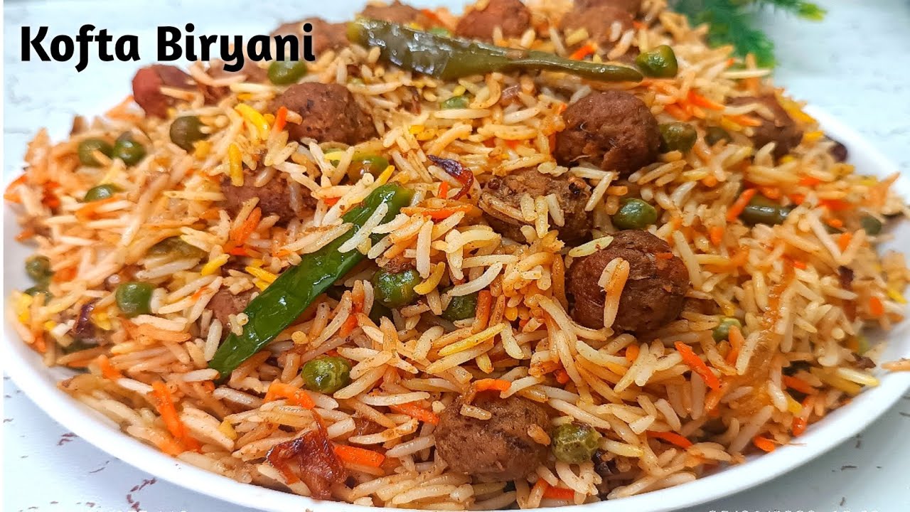 Matar Kofta Biryani Recipe Matar Kofta Biryani Kaise Banate hai How To Make Kofta Biryani