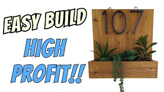 Make Money Woodworking: Easy DIY House Address Sign That Sells!