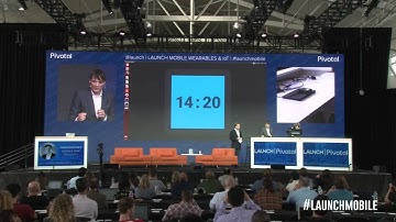 Ivan Poupyrev of Project Soli at #launchmobile demonstrating Google ATAP mobile gestures