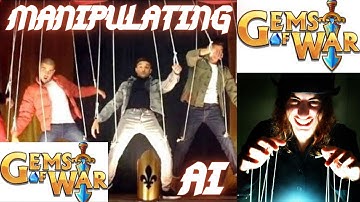 Gems of War how to manipulate the AI | Guild Wars & Arena secret hack strategy to win more beginner
