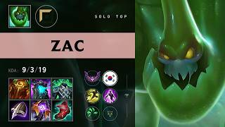 Zac Top vs Sion - KR Master Patch 26.12