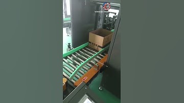 Empty carton box forming erecting making machine automatic carton former erector line running video