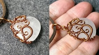 wire wrapping stone vintage pendant how to make wire jewelry 145