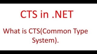 .NET CTS- Common Type System