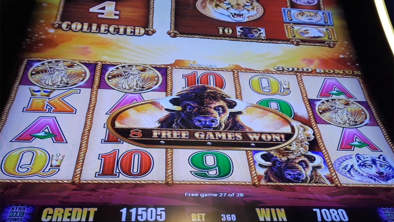 Max Bet With A Lot Of Free Games GREAT SESSION WIN On Buffalo Gold Slot Machine - SunFlower Slots