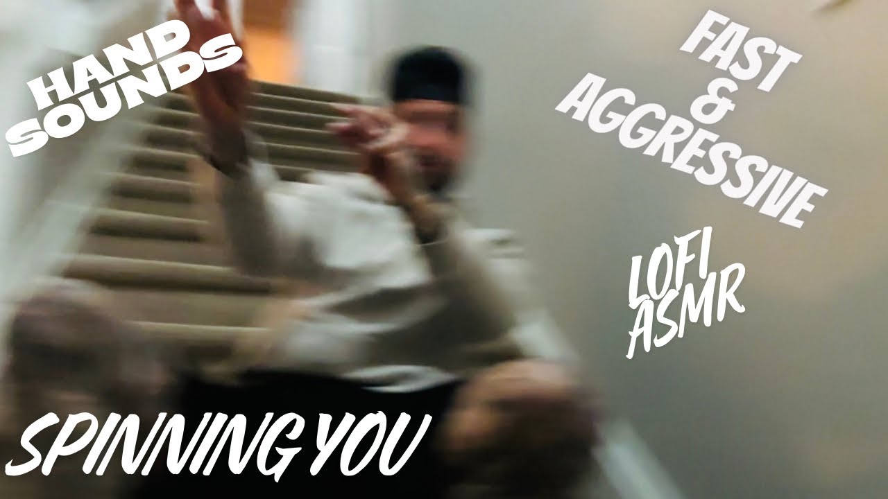 Быстрое и хаотичное ASMR-вращение на стуле | Звуки рук и постукивания.