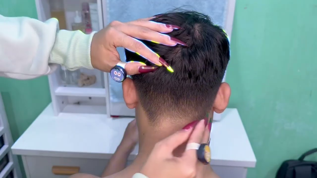 ASMR Scalp Care — Gentle Tweezer & Small Comb Movements for Calm Relaxation | No Talking