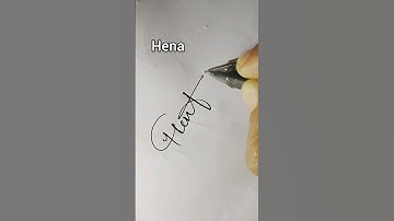 Signature ❤️ For Hena |#shorts,#youtubeshorts,#shortsvideo