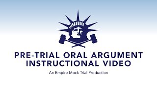 Pre-Trial Oral Argument ("POA") Instructional Video
