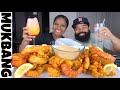 DEEP FRIED KING CRAB LEGS MUKBANG/ SEAFOOD BOIL