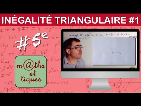 Vidéo: Qu'est-ce que le théorème d'inégalité triangulaire en géométrie ?