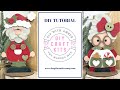 Stitched Mrs Claus and Santa Claus Sitters DIY Tutorial