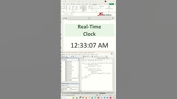Create Real-Time Clock in Excel - Excel Tips and Tricks