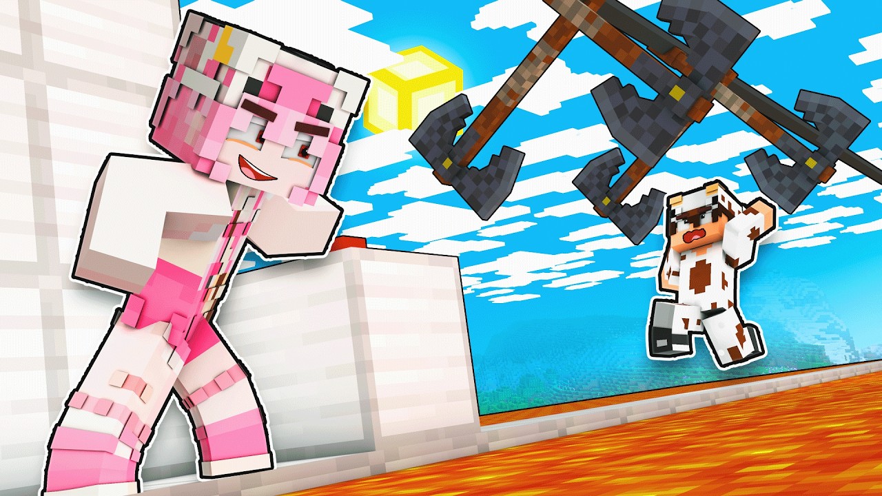 MOOCI & MILO MEMBUAT TANTANGAN OBBY PALING SULIT di MINECRAFT