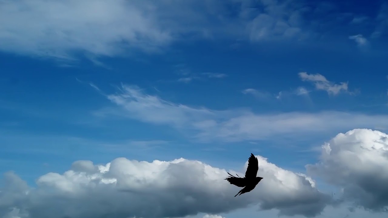 Clouds on a windy day - YouTube