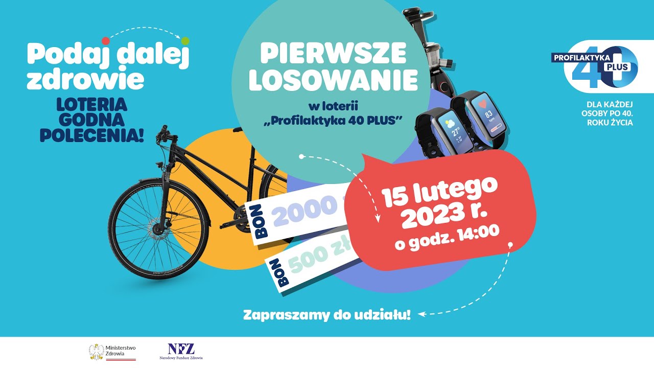 Pierwsze Losowanie W Loterii Profilaktyka 40 PLUS 15 02 2023 R pierwsze-losowanie-w-loterii-profilaktyka-40-plus-15-02-2023-r