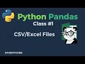 Python Pandas Tutorial Class 1 | Introduction &amp; Read CSV/Excel Files