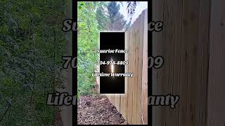8FT Dog Ear wood privacy fence Waxhaw NC #FenceInstall #charlottenc #fencecompany #cltnc #woodfence