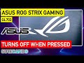 ASUS ROG Strix GL703 Gaming Laptop Shut Down Reboot When Pressed on Certain Area Weird Behaviour