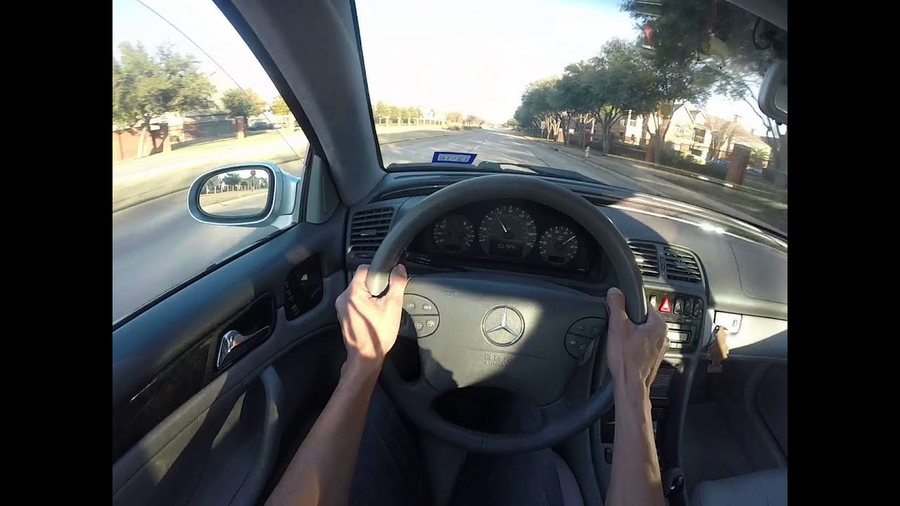 Mercedes CLK430 acceleration 0-62 with ESP - YouTube