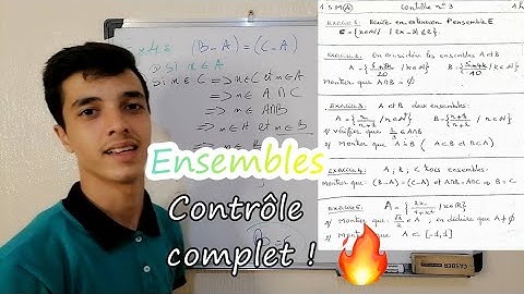 🔥Ensembles - Contrôle Complet : 1BAC SM