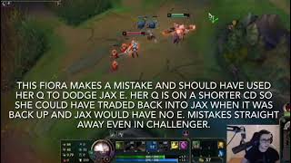 Jax vs Fiora Guide (with High Elo VOD Analysis)