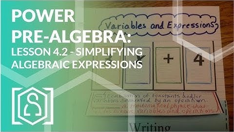 Power Pre Algebra - Lesson 4.2 (Simplifying Algebraic Expressions)