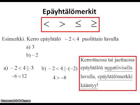 Video: Kuinka ratkaiset lineaarisen epäyhtälön?