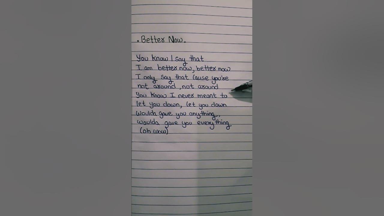 Better Now - Post Malone #songlyrics #postmalone Better Now - Post Malone #songlyrics #postmalone