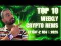 Crypto Weekly News: Mastercard’s $2B Deal, Western Union on Solana, &amp; More! 🚀 | Oct 27–Nov 2 2025