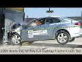 2009-2014 Acura TSX / TSX Sportwagon NHTSA Full-Overlap Frontal Crash Test