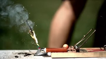 Explosive Rat Trap vs Lighter In Super Slow Motion