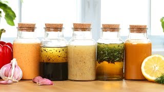 5 EASY Salad Dressings