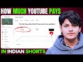 How much YouTube Pays in indian shorts - According yt