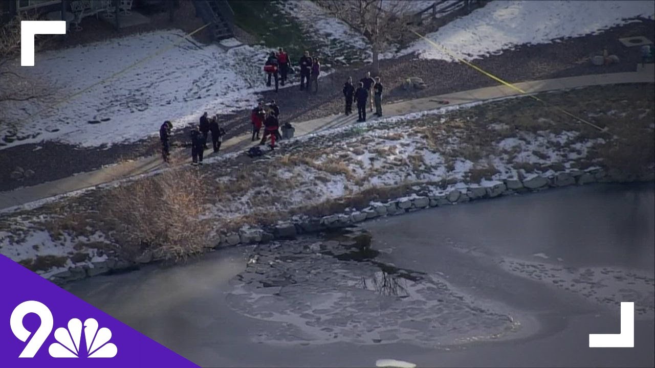 Boy who fell through ice into lake dies - YouTube