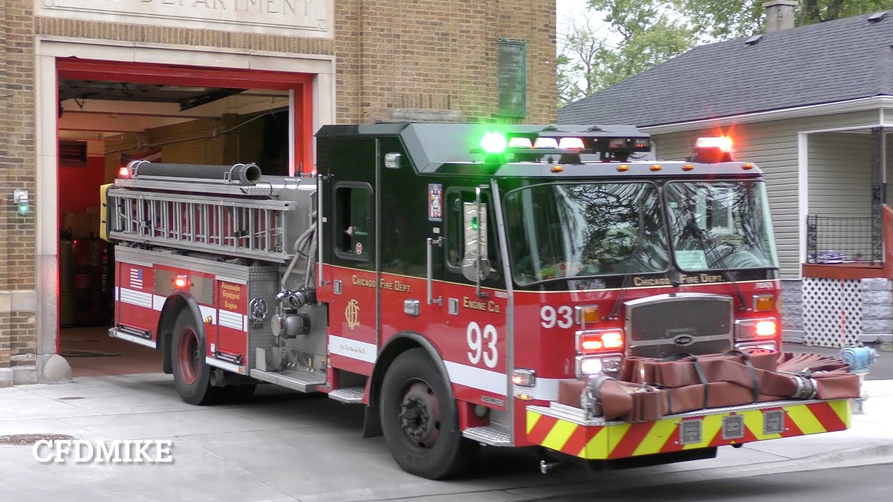 Chicago Fire Department Engine 93 Responding - YouTube