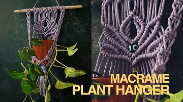 Tutorial Macrame Wall Plant Hanging “Lotus” 🪷