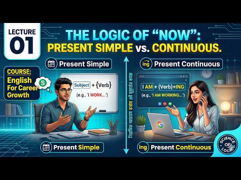 Thumbnail for The Logic of "Now": Present Simple vs. Continuous. #lecture 01                        #english