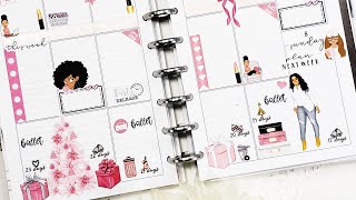 PINK Christmas Weekly Planner PLAN WITH ME Week 49 Dec 2-8, 2019