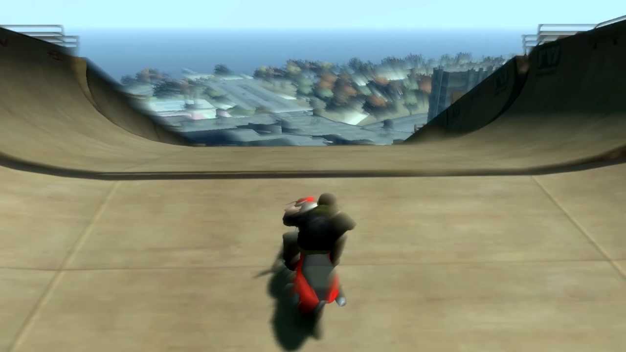[GTA IV] Bike Challenge track v2 + Huge Ramp (Object Mod)
