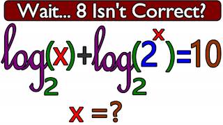 The Logarithm Trap That Tricks Even Good Math Students | Find x Before Watching Profile