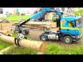 SUPER COMP. OF RC TIMBER TRUCKS & CRANE ACTION // SCANIA // PALFINGER // MB AROCS