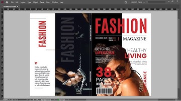 How to Create a Magazine Cover Design in InDesign | Front Cover, Spine, and Back Cover
